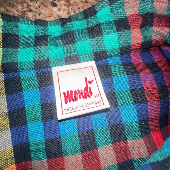 Vintage Mondi Checkered Shirt - Picture 7 of 10